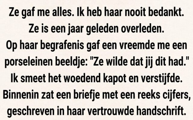 Ik Sloeg het Cadeau van Mijn Adopt moeder Kapot… Maar Wat Ik Binnenin Vond, Veranderde Mijn Hele Leven