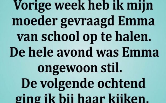 Emma Vroeg Zich Af of Ze Er Echt Bij Hoorde… Het Antwoord Veranderde Alles