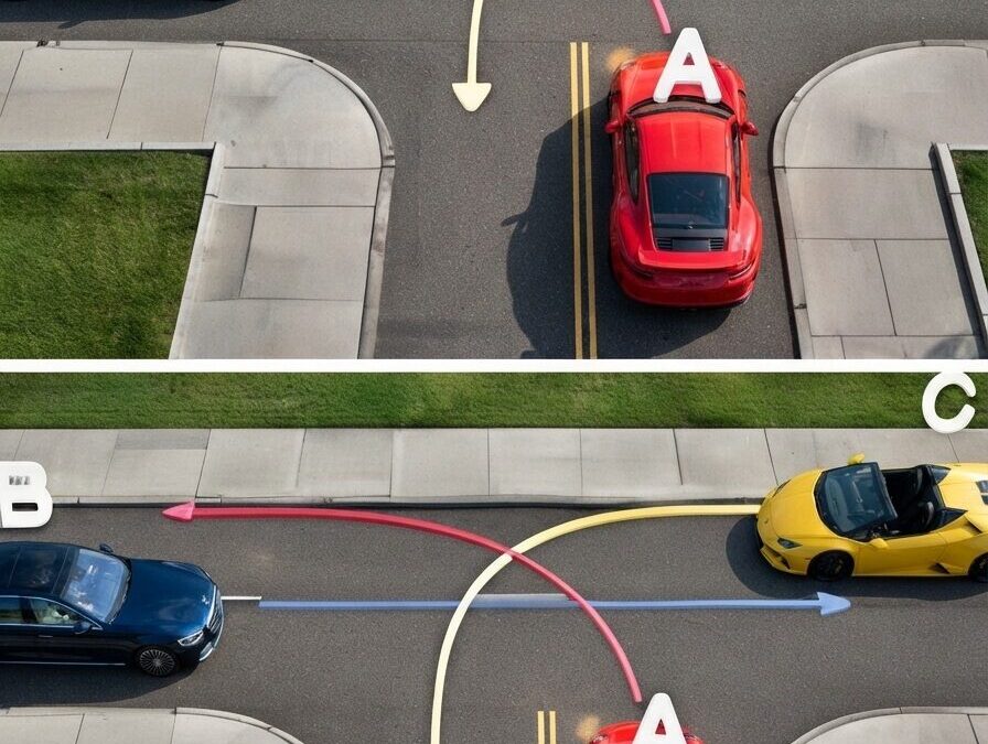 Wie mag er als eerste rijden? Deze lastige verkeerspuzzel brengt zelfs ervaren automobilisten aan het twijfelen!