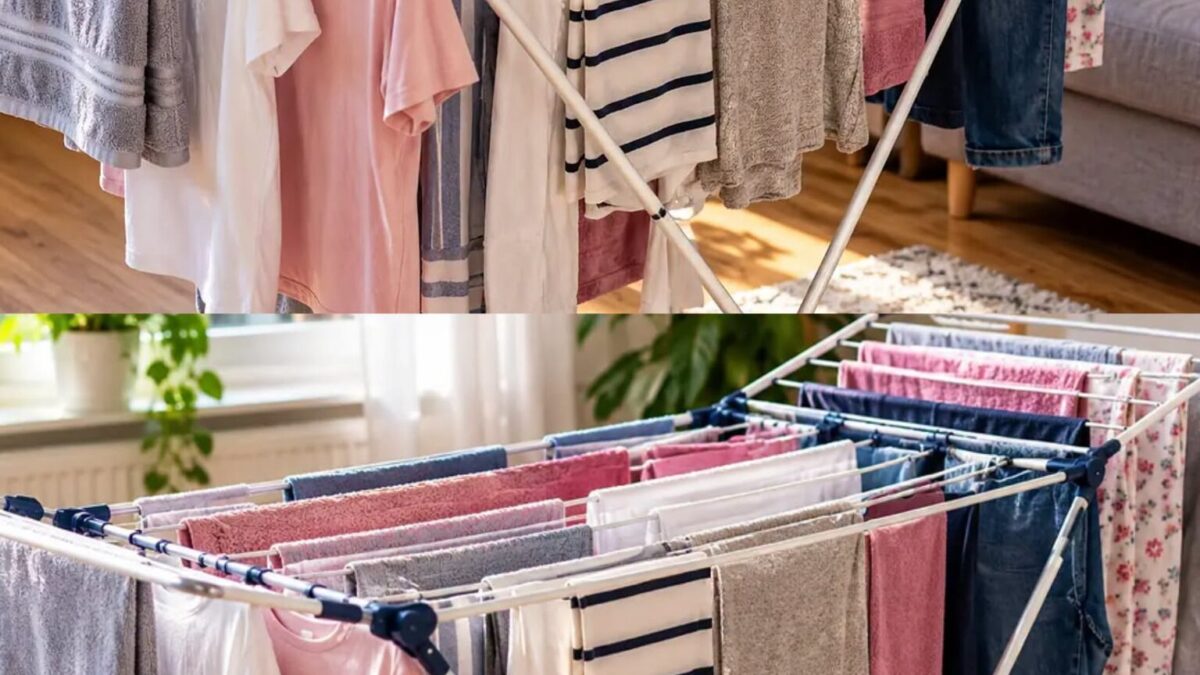 Steeds meer mensen drogen hun was volgens de Japanse methode: geen wonder, want zo droogt kleding twee keer zo snel